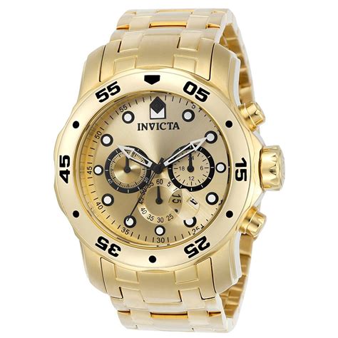 real gold invicta watches